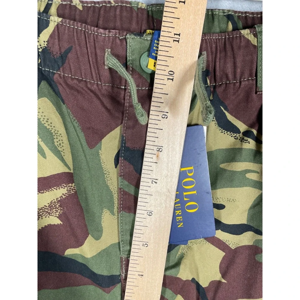 Polo Ralph Lauren Boys 20 Camouflage Cargo Pants Green Brown Brushstroke Camo - Picture 8 of 10